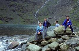 David, Stephen, Paul and Chris at lake Glaslyn