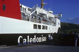 The enormous Caledonian-MacBrayne ferry at Uig