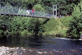 Crossing the footbridge near Dundonnell