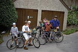 The group by the bike sheds at Salcombe YH [Remastered scan, June 2019]