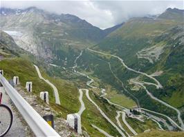 The amazing Grimsel Pass Viewpoint, 28.2 miles from Brienz and 2153m above sea level
