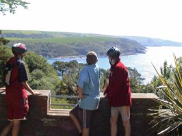 Great views from the grounds of Salcombe Youth Hostel, located inside Overbecks National Trust