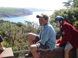 James and Will at Salcombe Youth Hostel