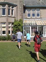 The front of Salcombe Youth Hostel, in Overbecks National Trust