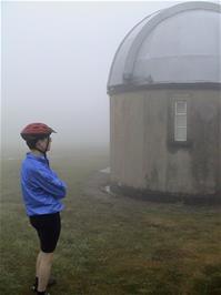 Oliver, the mist and the Norman Lockyer observatory