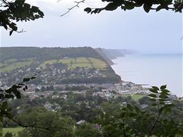 The view to Sidmouth from Peak Hill that we would have seen yesterday if the weather had been better