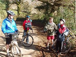 Oliver, Sol, Joe and Keir near Druid, Ashburton