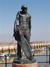 The Statue of the Ancient Mariner at Watchet Harbour