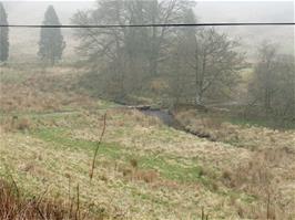 A misty scene by the Bale Water at Little Cornham, just beyond Simonsbath on Exmoor