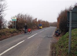 The Somerset/Devon border just before Challacombe