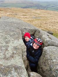 Zac and Dennis find shelter from the wind