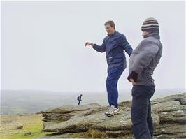 Ben and Matt test the wind strength - and Ben is a teapot!