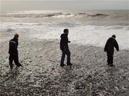 Big breakers at Seaton beach