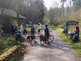The beginning of the long Cockercombe climb to the Quantocks