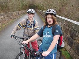 Freddie Tyler & Andrew Banks on one of the viaducts
