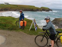 Zac and Ashley at Treyarnon Bay