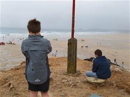 View of Perranporth Beach from Chapel Rock