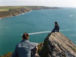 Salcombe estuary from the coast path above the hostel