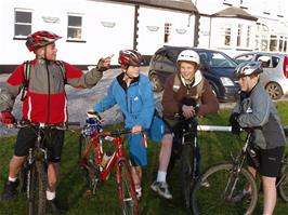 Sam, Olly, Ryan and Ashley outside the Ilsington hotel