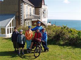 The group outside Coverack YH