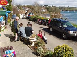 Tranquil scene at Helford Post Office & general stores, 6.8 miles into the ride