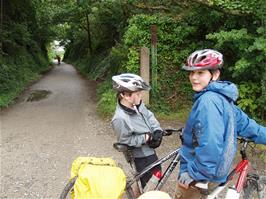On the Camel trail between Wadebridge and Padstow, 7.4 miles into the ride
