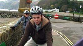 Ash and Ryan on The Esplanade, Lynmouth, 0.1 miles from the hotel