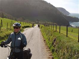 The final climb past Lee Abbey to the Valley of the Rocks, Lynton