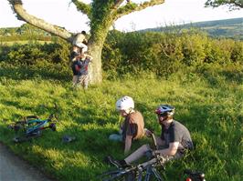 Climbing the tree at Humphrey's Cross