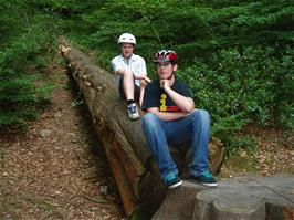 Ryan and Zac on Belford Mill track