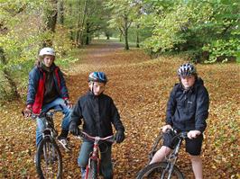 A delightful autumnal scene on the riverside path at Staverton