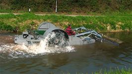 Canal maintenance on the Bridgwater & Taunton Canal, between Creech St Michael and Taunton