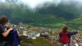 Ash and Ryan at our highest point on the walk, just as the mist became too thick to continue