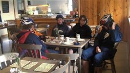 Afternoon refreshments at the very welcome Achins Bookshop cafe, Inverkirkaig