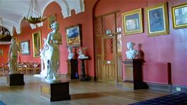 The Statue Gallery on the ground floor of Carbisdale Castle Youth Hostel