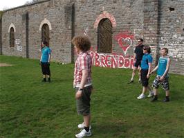 (LtoR) Zac, Ryan, Tao, Ashley and Callum in the old station grounds