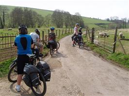 Cycle path at Tucking Mill, Monkton Combe