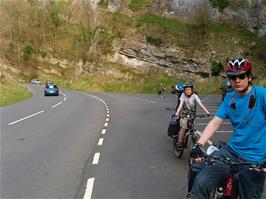 Ready to continue the descent of Cheddar Gorge