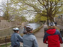 Riding through the Bishop's Palace and Gardens, Wells