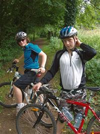 Ash & Callum on the old Ashburton railway