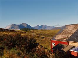 Fabulous sunny views from our annexe dorm at Raasay Youth Hostel as we get up this morning