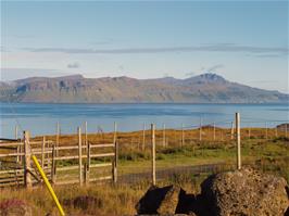 Fabulous sunny views from our annexe dorm at Raasay Youth Hostel as we get up this morning