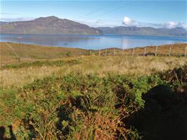 View to the Isle of Skye from Raasay Youth Hostel as we prepare to leave for the 9.55 ferry