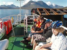 On board the 9.55 ferry from Raasay to Skye