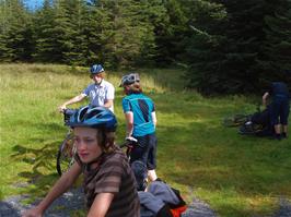 The refreshment stop in Glen Varragill Forest