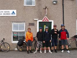 The group outside Ullapool YH