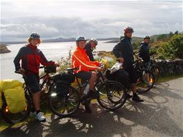 Welcome sunshine at the coast at Loch an Eisg Brachaidh