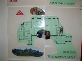 Plan view of the first floor of Carbisdale Castle Youth Hostel