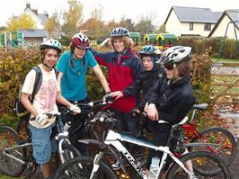 A wet visit to South Brent playpark