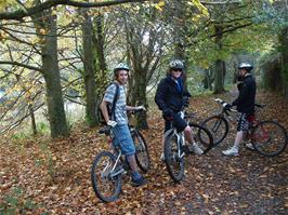 Jack, Ash and Callum on the Totnes cycle path